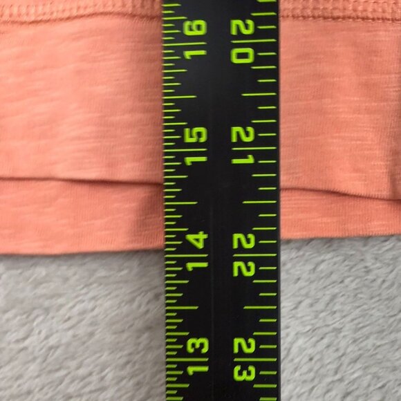 Chaps Denim Womens Blouse Medium Coral 3/4 Sleeve Embroidered Eyelet Floral Boho - Picture 3 of 13